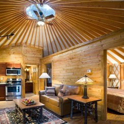 Pacific Yurt Living Room Lodge
