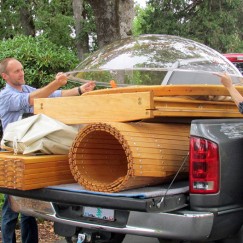 20' Yurt components fit in a standard pickup