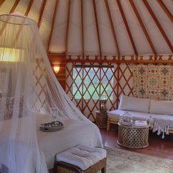 24' Glamping Yurt Interior
