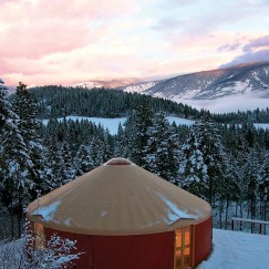 30' Yurt Lodge in the mountains