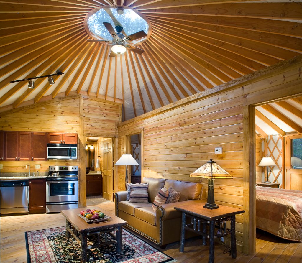 30 foot Pacific Yurt Interior