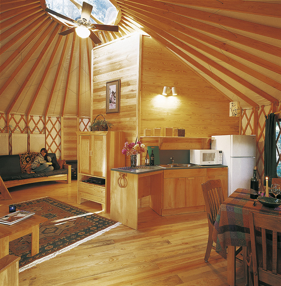 Pacific Yurts Deluxe Yurt Interior