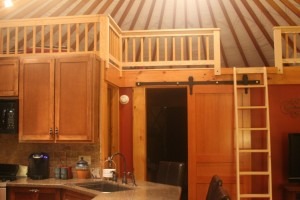 Loft built above partition walls
