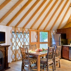 Comfy Yurt Dining Room