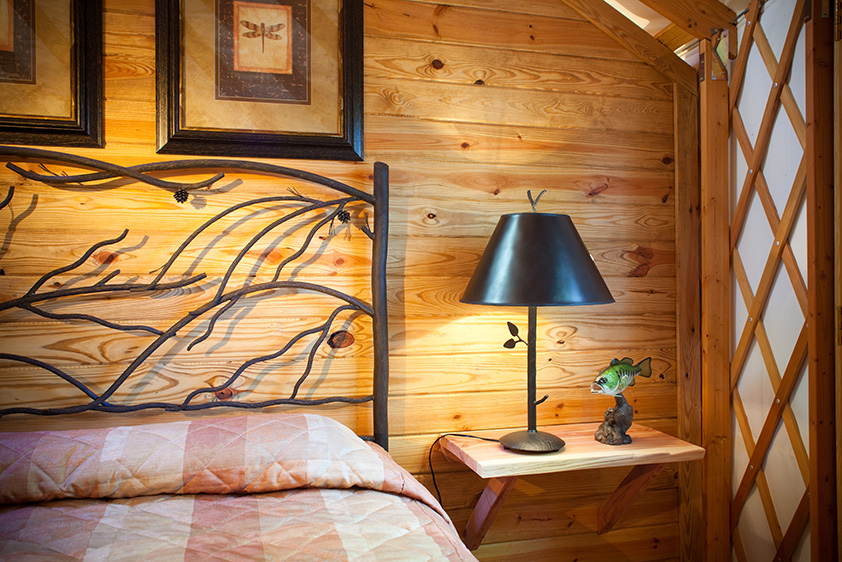 Yurt Bedroom interior wall