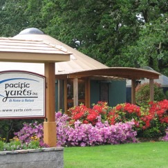 Pacific Yurts Roadside Sign