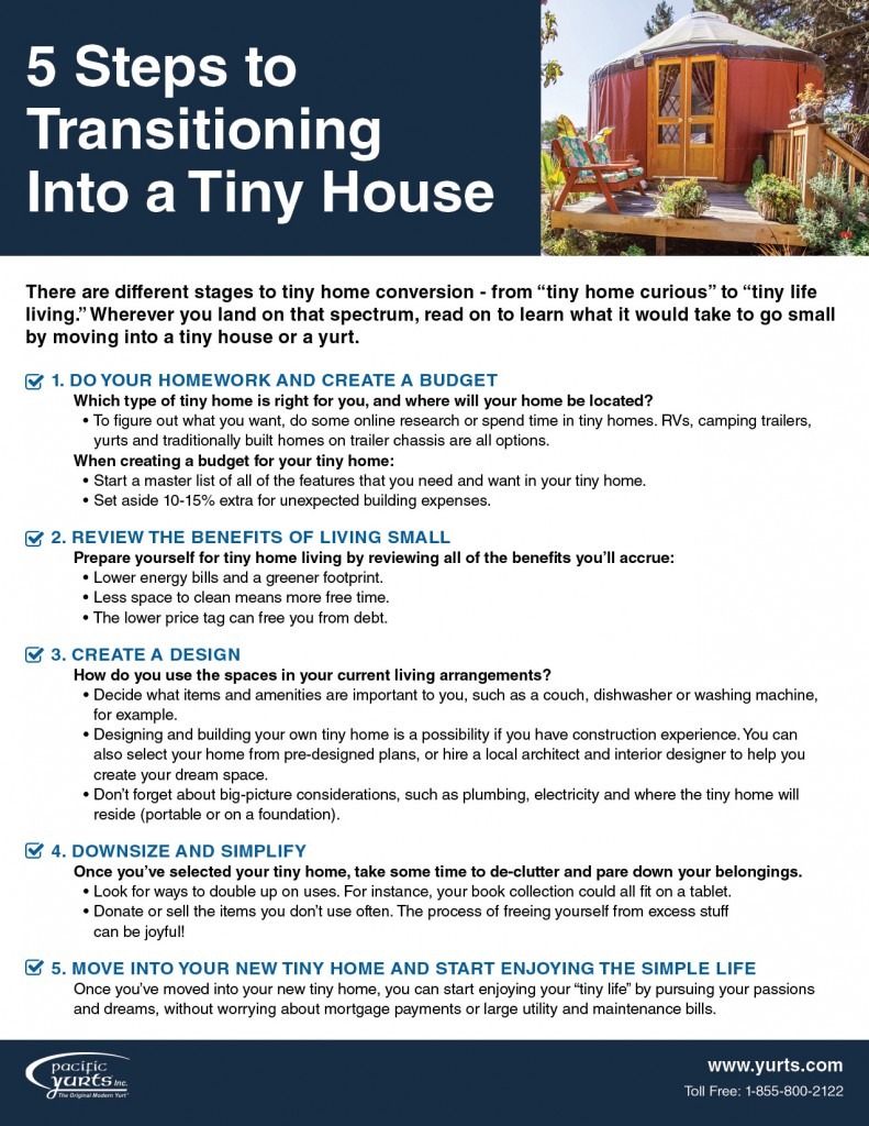 5 Steps to Start Living in a Tiny Home Pacific Yurts