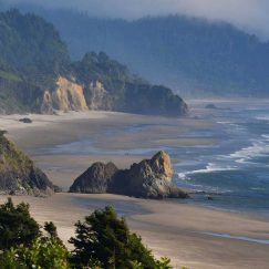 Oregon coastline.