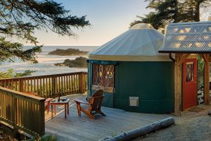 Beach side yurt. 
