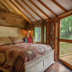 luxury yurt interior