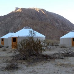 Yurt in the desert