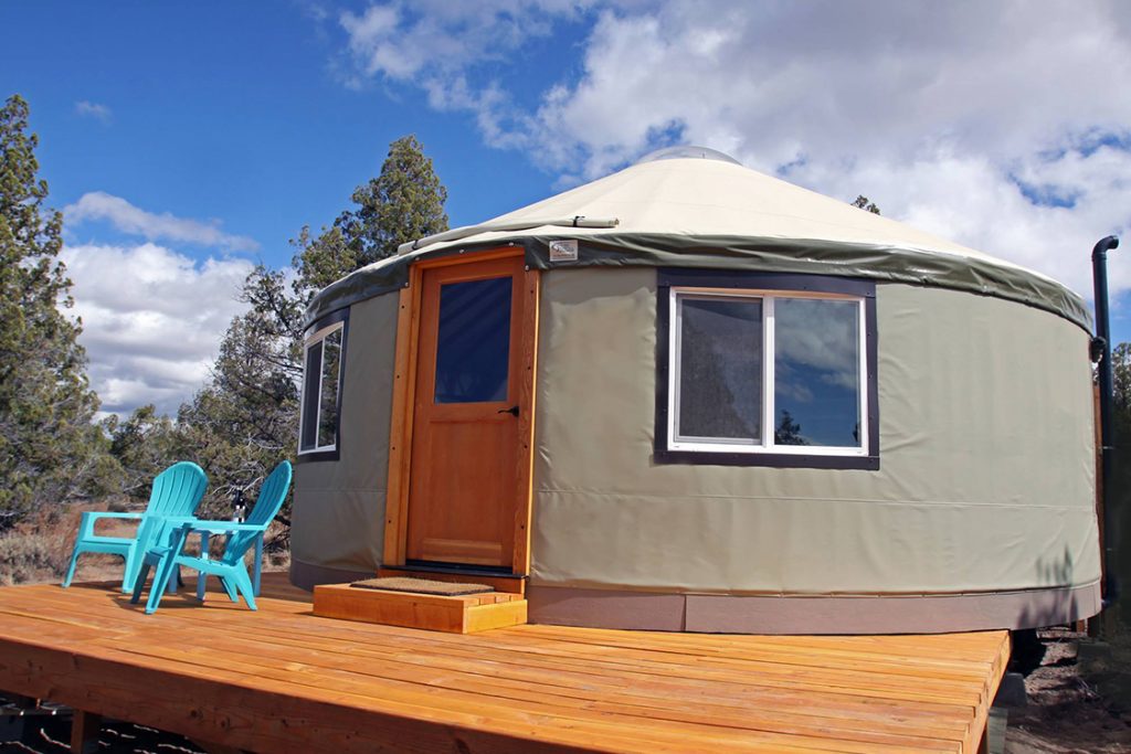 yurt with deck