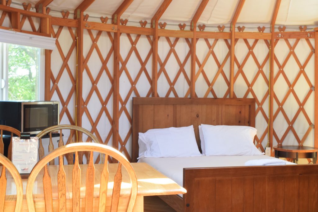 cherry hill yurt interior