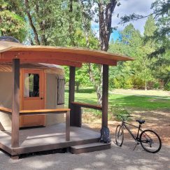 yurt in oregon state park campground