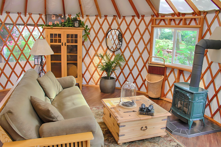 20-foot yurt interior stove windows - Pacific Yurts Get Inspired with These 16-Foot Yurt and 20-Foot Yurt Floor Plans