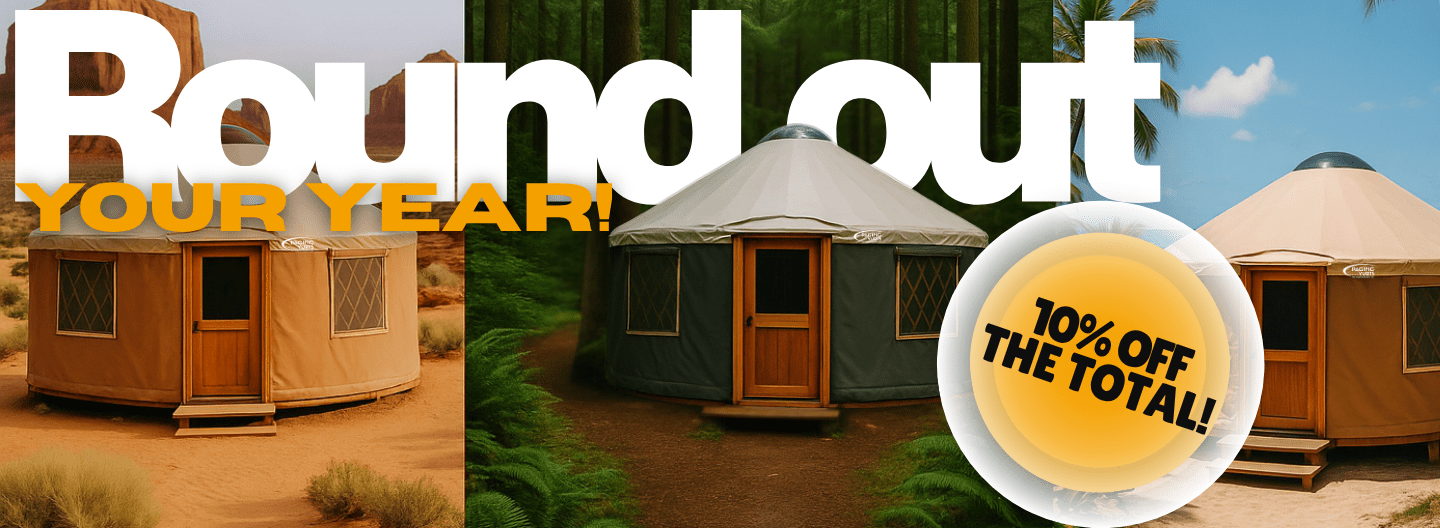 Pacific Yurts 10% Off Sale Banner