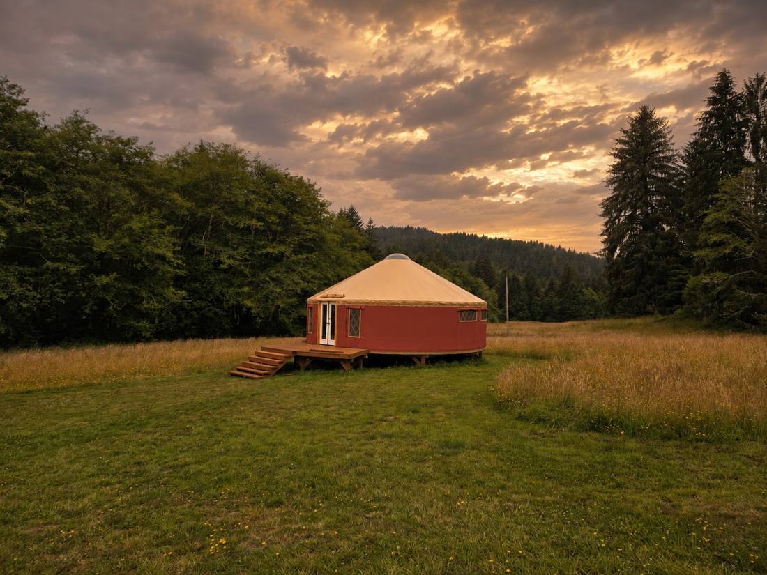 Pacific Yurt used in a state or federal park setting